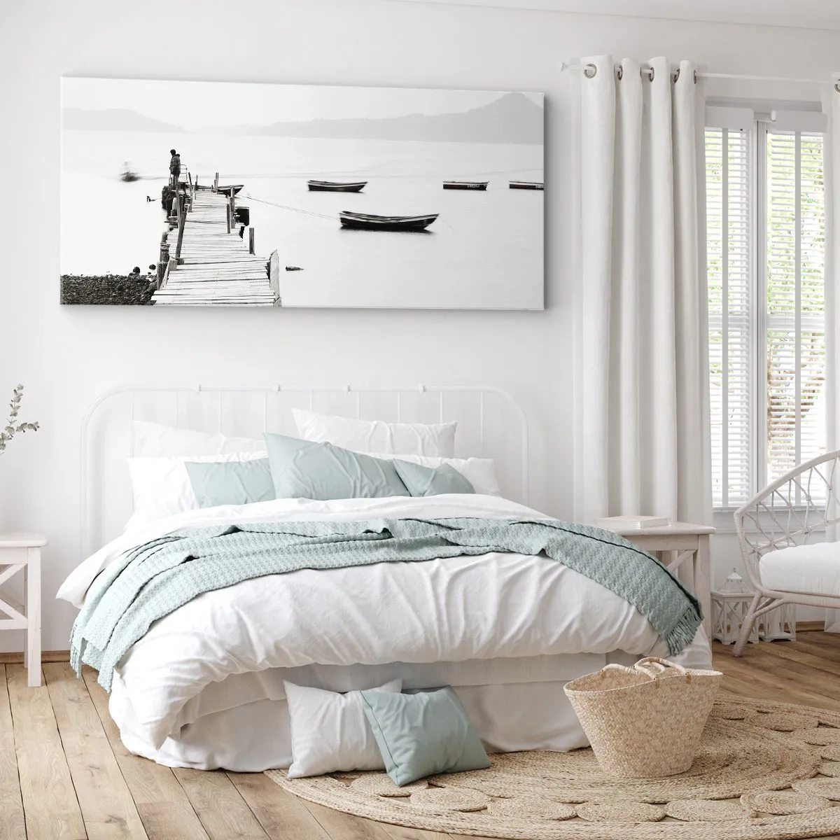 Canvas picture - By Waters Still and Clear - 120x50 cm