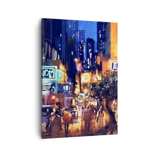 Canvas picture - City Doesn't Sleep - 50x70 cm