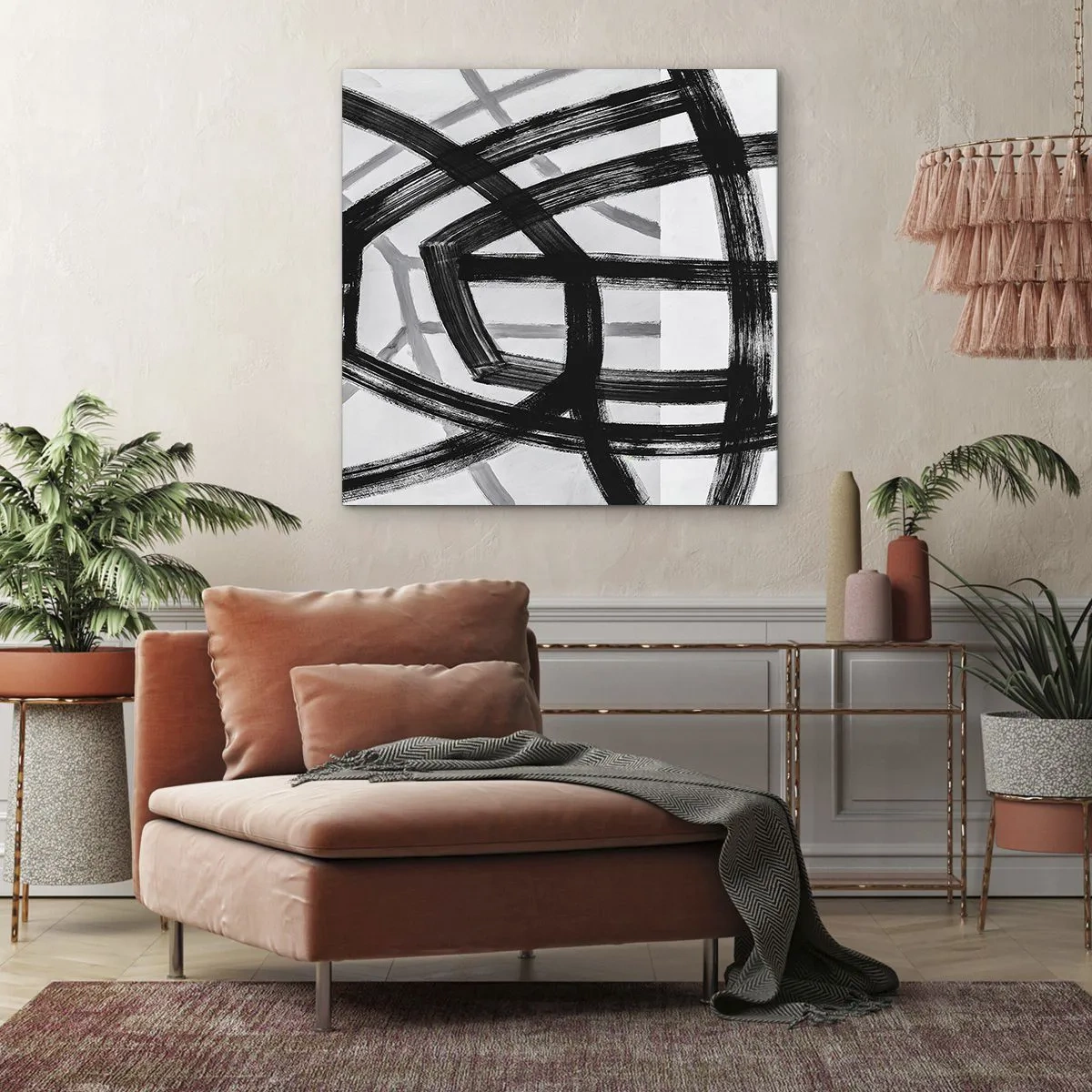 Canvas picture - Building Depth - 40x40 cm