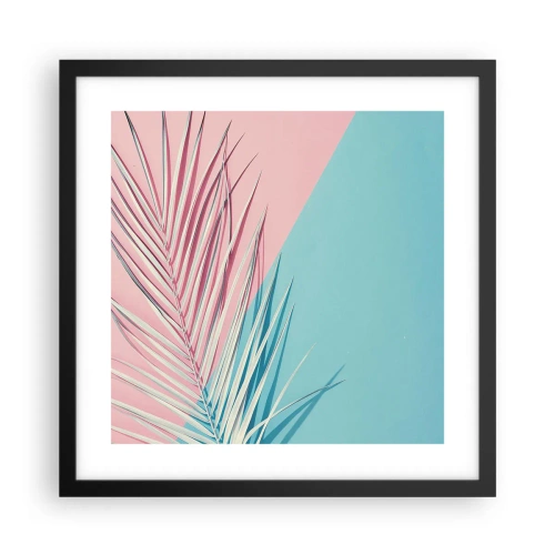 Poster in black frame - Tropical impression - 40x40 cm
