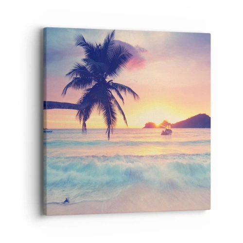 Canvas picture - Evening in a Bay - 40x40 cm