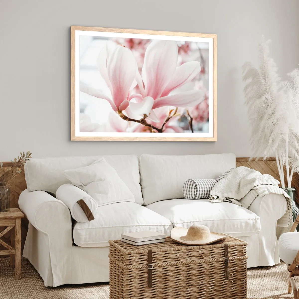Poster in light oak frame - Immensity of Tenderness - 100x70 cm