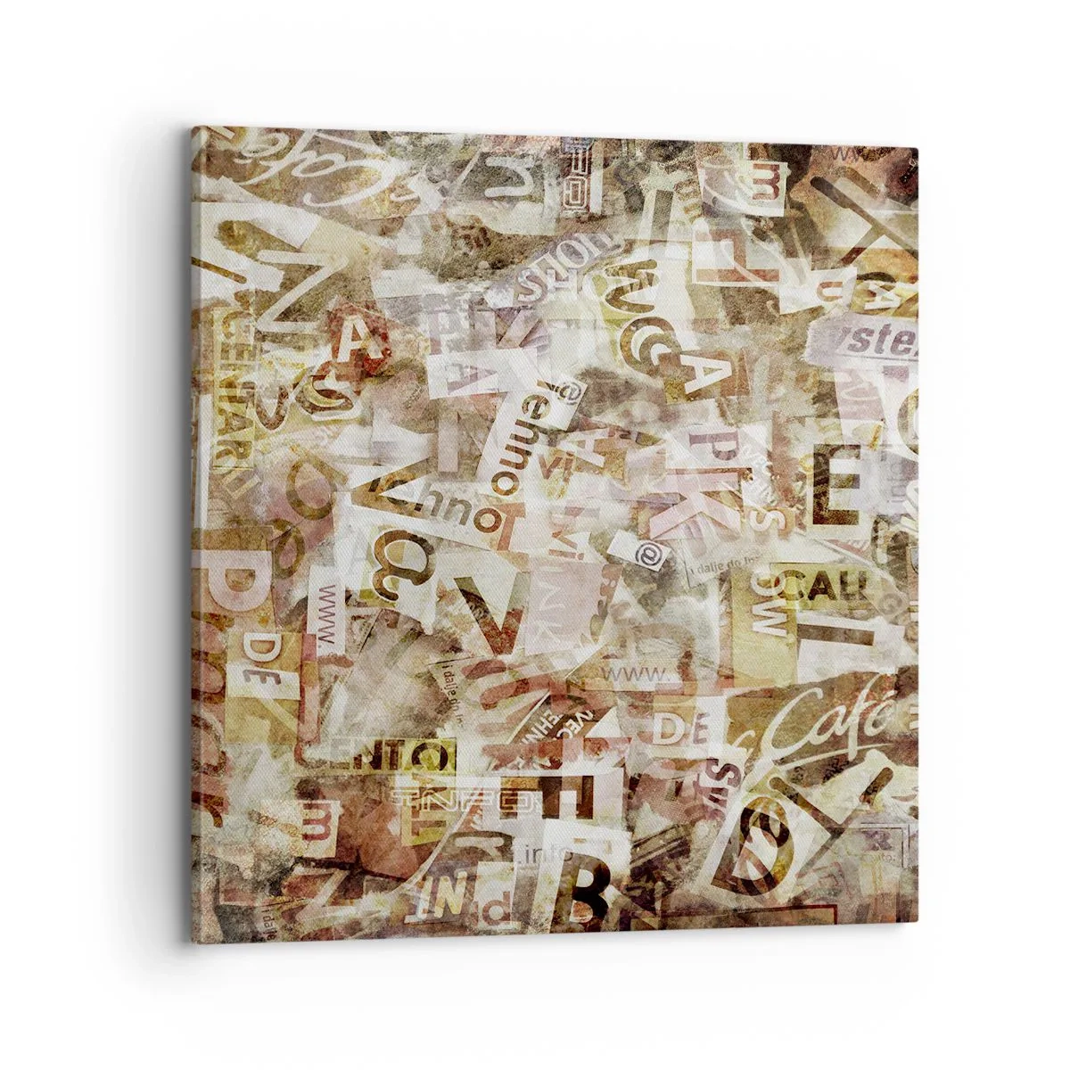 Canvas picture - Jumbled up Words - 70x70 cm