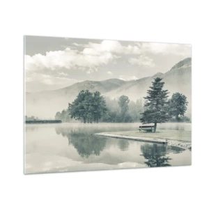 Glass picture - Lake Is Still Asleep - 100x70 cm