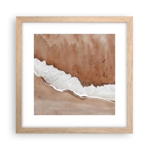 Poster in light oak frame - Earth Colours - 30x30 cm