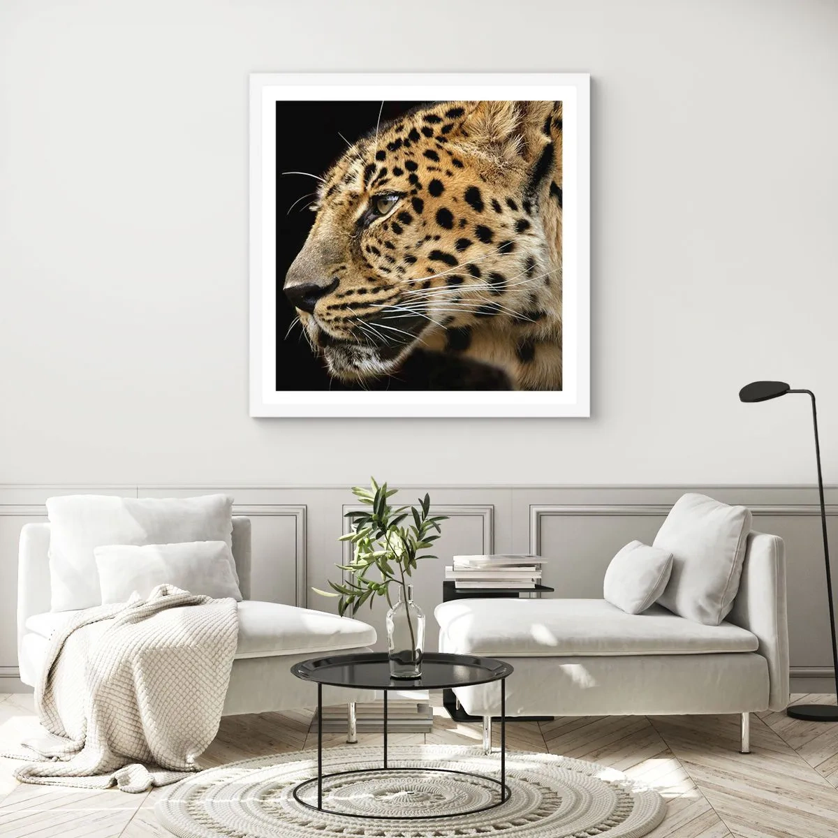 Poster in white frmae - Calm, Focused, Ready - 40x40 cm