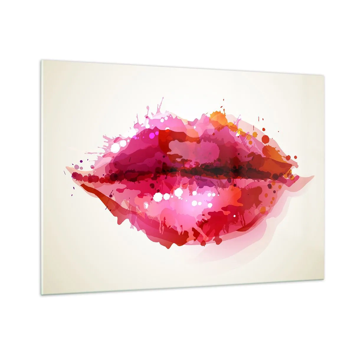 Glass picture - Redder Shade of Red - 100x70 cm