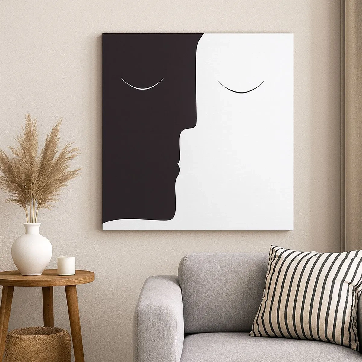 Canvas picture - Unity of Opposites - 30x30 cm