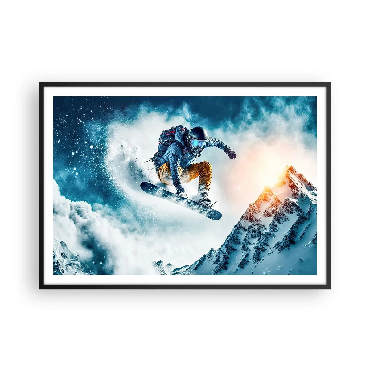 Poster in black frame - Extreme Emotions - 100x70 cm