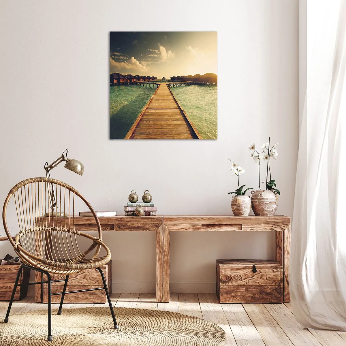 Canvas picture - Warm Welcome - 60x60 cm