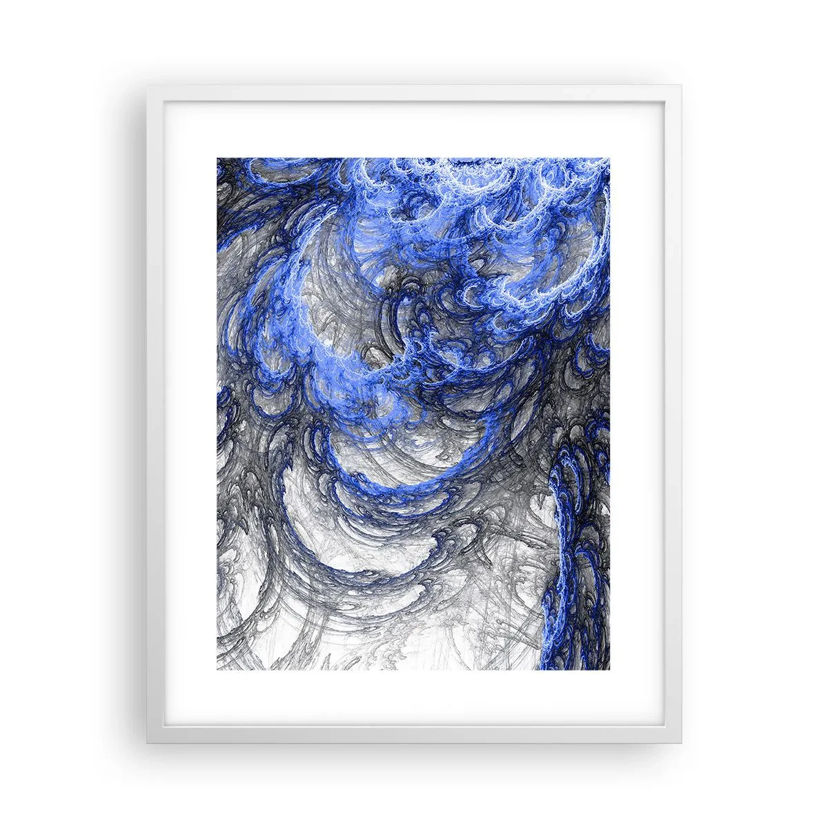 Poster in white frmae - Birth of a Wave - 40x50 cm