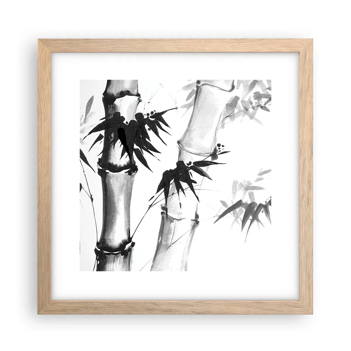 Poster in light oak frame - Close-up to the Orient - 30x30 cm