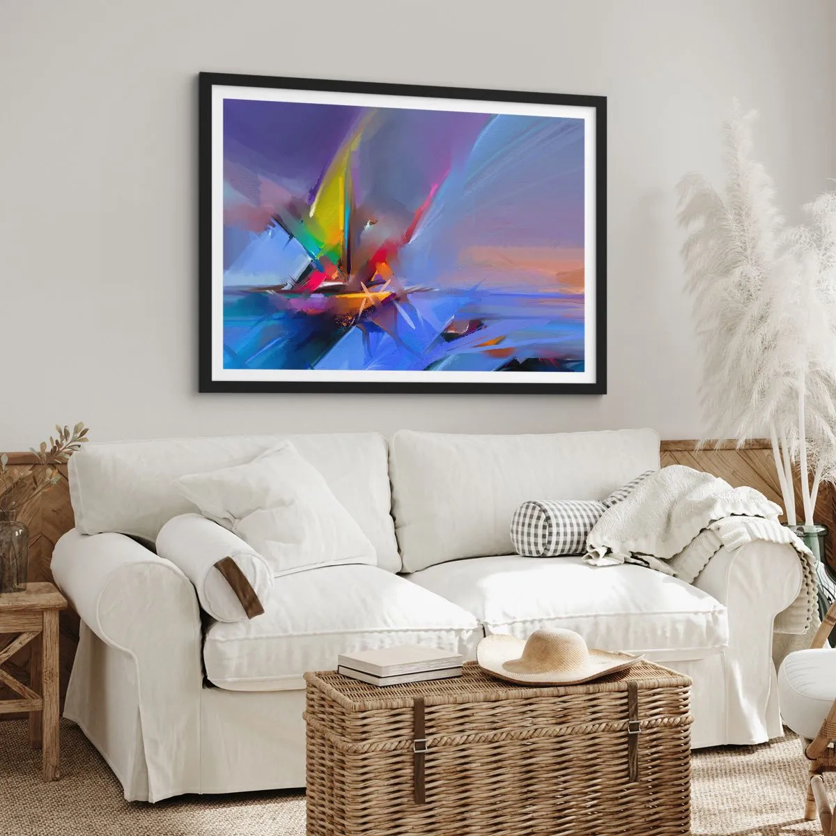 Poster in black frame - Flew like s Bird - 50x40 cm