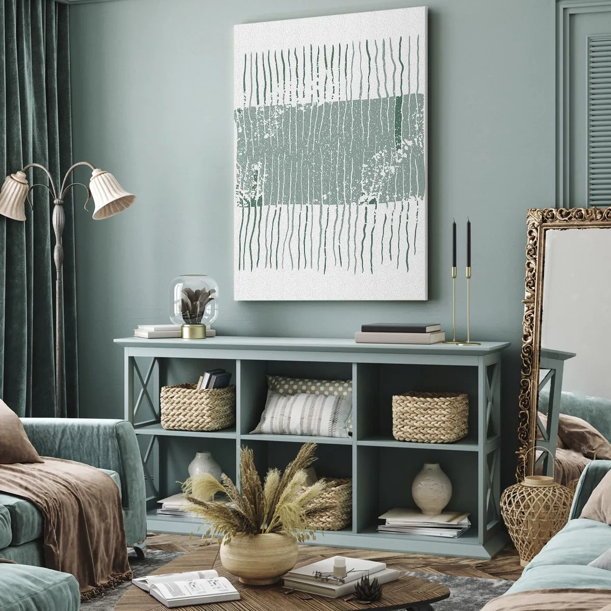 Canvas picture - Sea Abstract - 65x120 cm