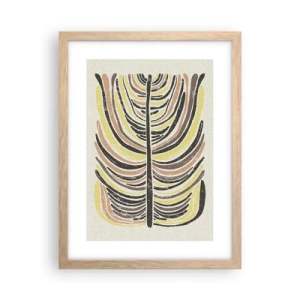 Poster in light oak frame - Abstract: Life to the Full - 30x40 cm