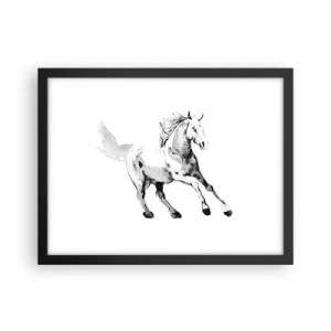 Poster in black frame - Untamed Soul - 40x30 cm