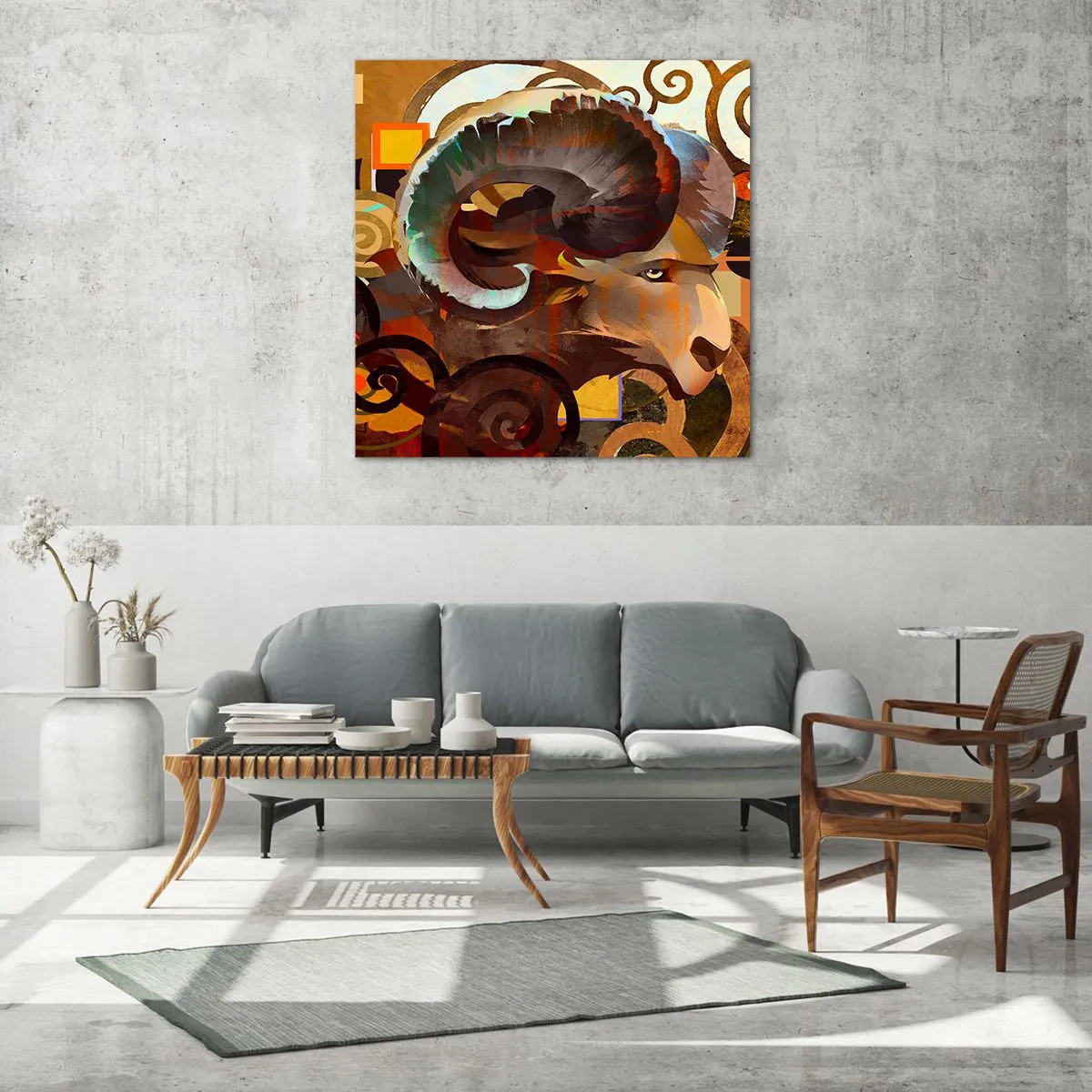 Glass picture - Magic - Religions - Rituals - 60x60 cm