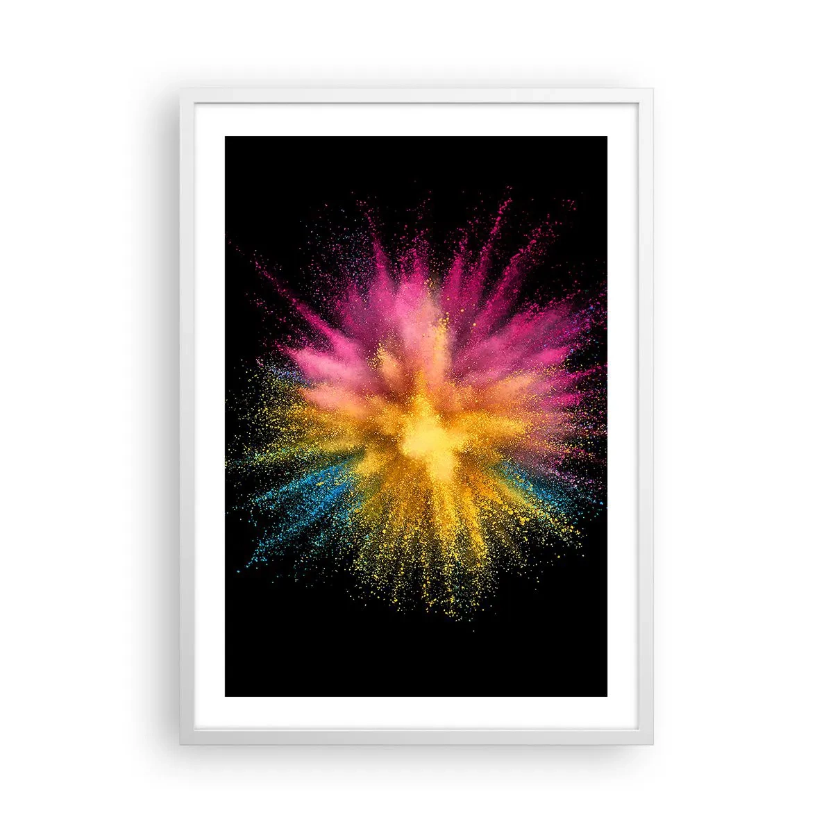 Poster in white frmae - Birth of Colours - 50x70 cm