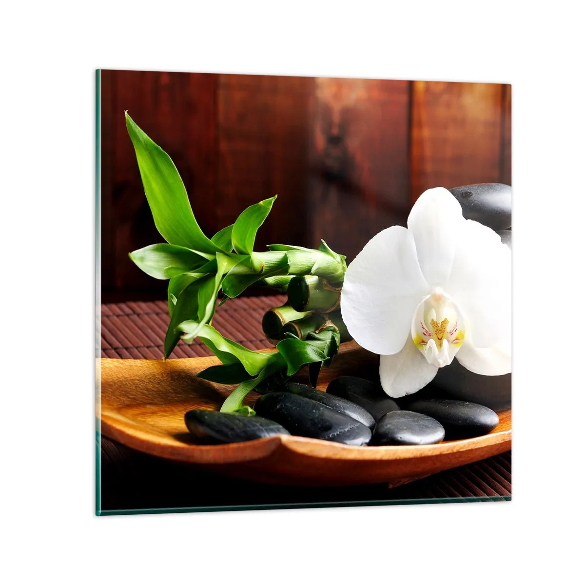 Glass picture - Let Nature Touch You - 70x70 cm