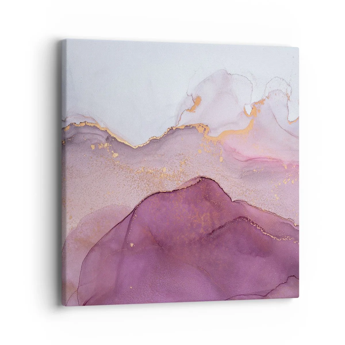 Canvas picture - Waves of Violet and Purple - 40x40 cm