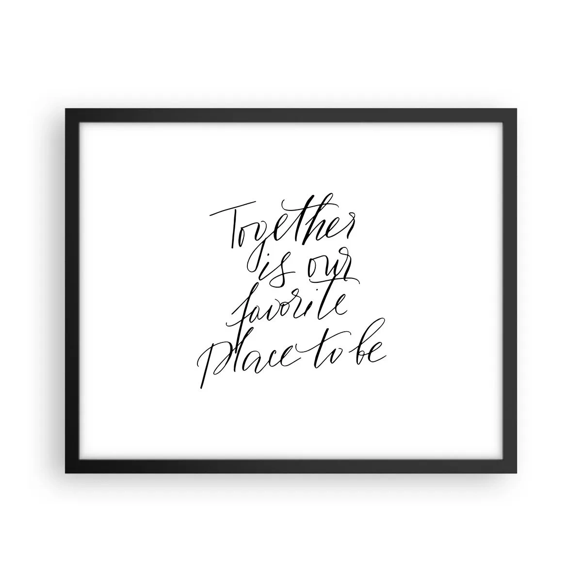 Poster in black frame - Do You Also Feel This? - 50x40 cm