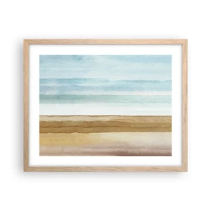 Poster in light oak frame - Calming - 50x40 cm