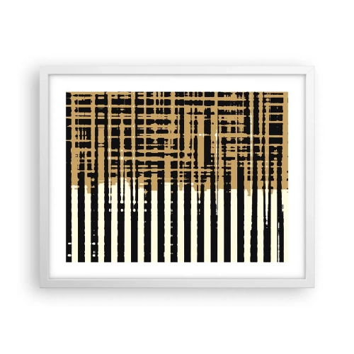 Poster in white frmae - Architectural Abstract - 50x40 cm