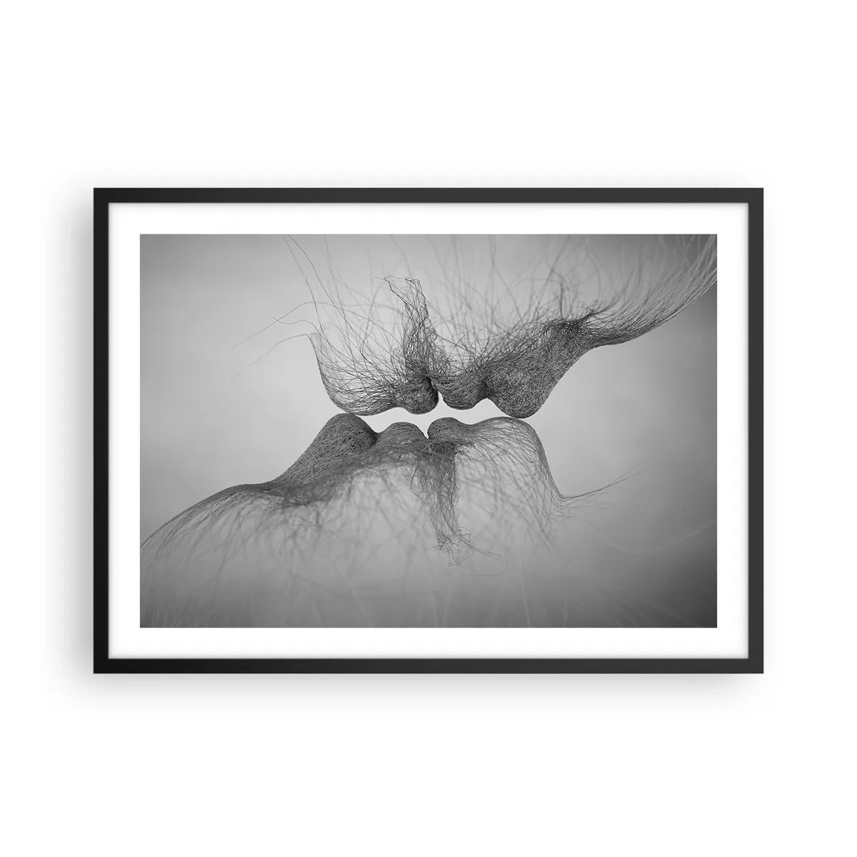 Poster in black frame - Kiss of the Wind - 70x50 cm