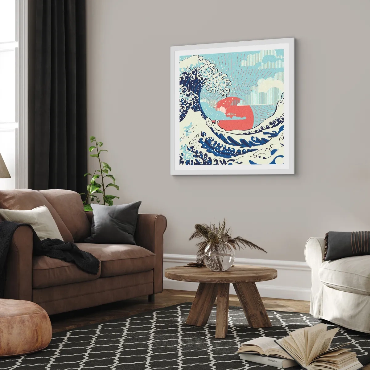 Poster in white frmae - From Japanese Inspirations - 50x50 cm