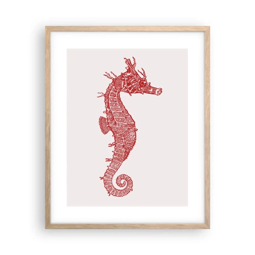 Poster in light oak frame - Intricate Creation - 40x50 cm