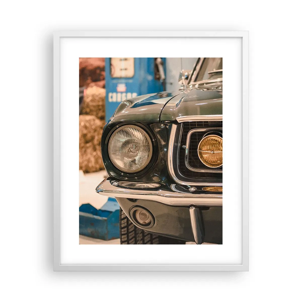 Poster in white frmae - Encounter with the Legend - 40x50 cm