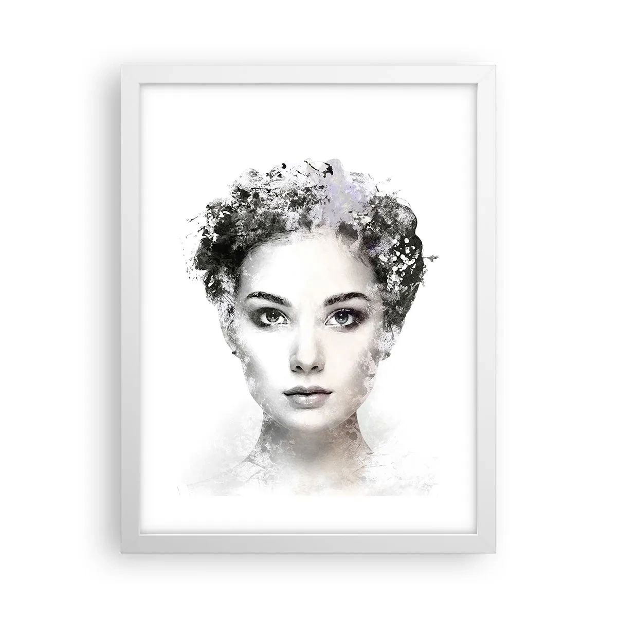 Poster in white frmae - Extremely Stylish Portrait - 30x40 cm