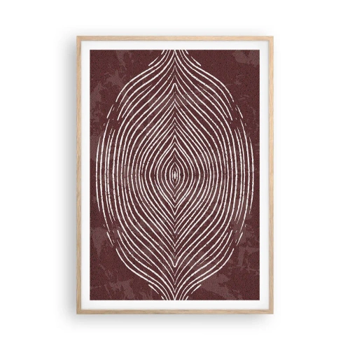 Poster in light oak frame - Space Talks - 70x100 cm