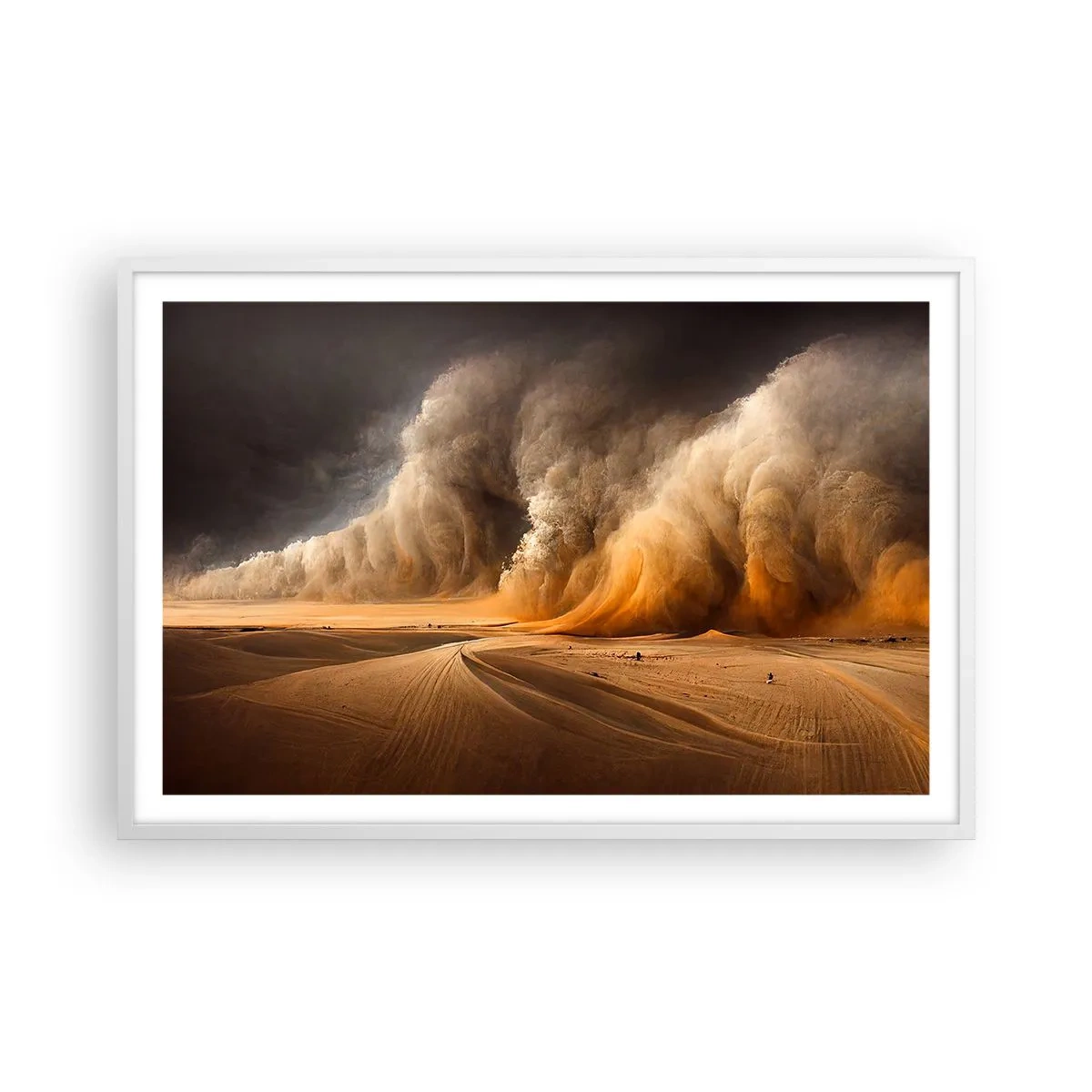 Poster in white frmae - Rage of the Desert - 91x61 cm