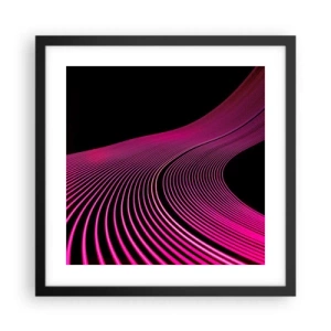 Poster in black frame - Alley of Light - 40x40 cm