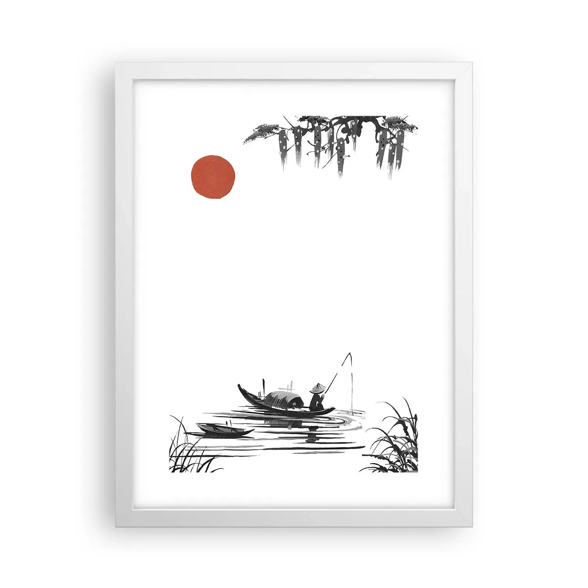 Poster in white frmae - Asian Afternoon - 30x40 cm
