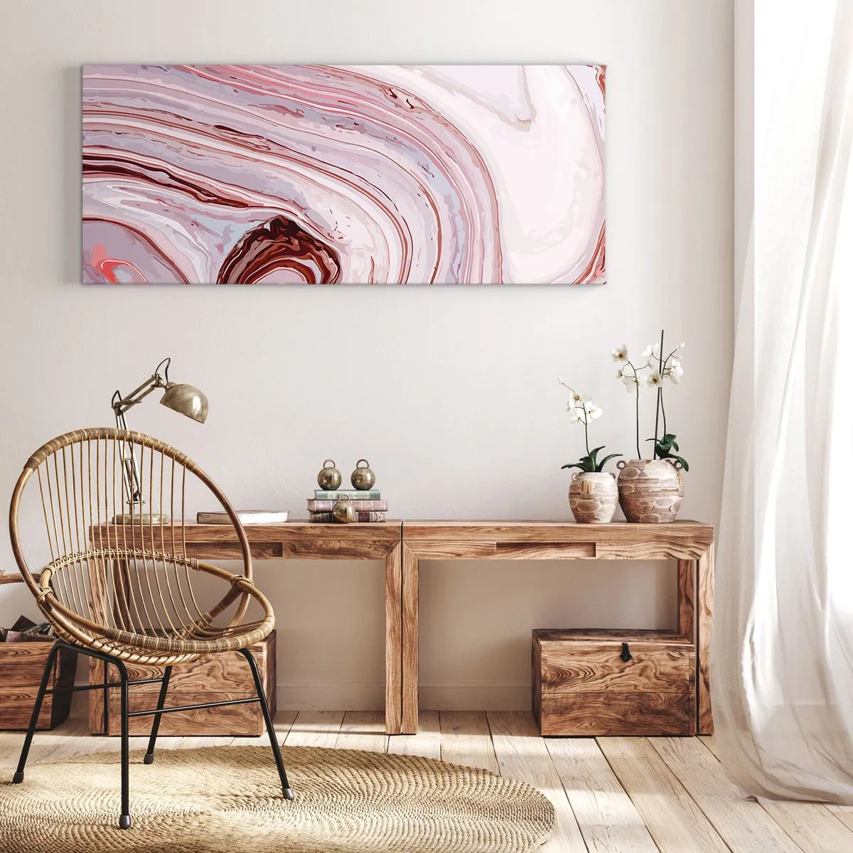 Canvas picture - Straight then to the Bottom Right - 160x50 cm