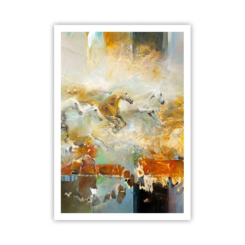 Poster - Gallopping through the World - 70x100 cm