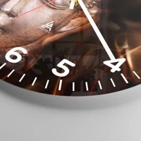 Clock face with numbers
