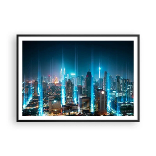 Poster in black frame - Berlin Lights - 100x70 cm