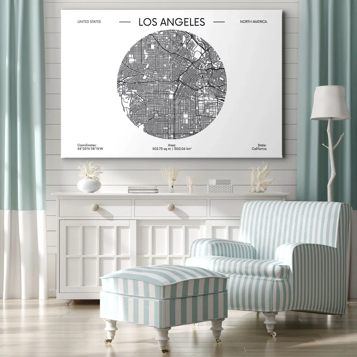 Canvas picture - Anatomy of Los Angeles - 100x70 cm