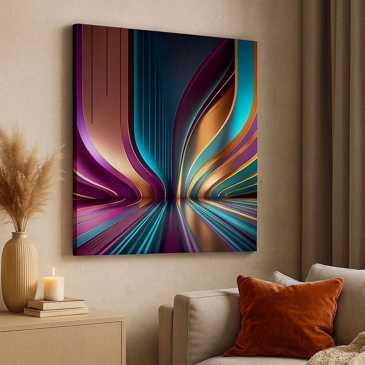 Canvas picture - Architecture of Light - 30x30 cm