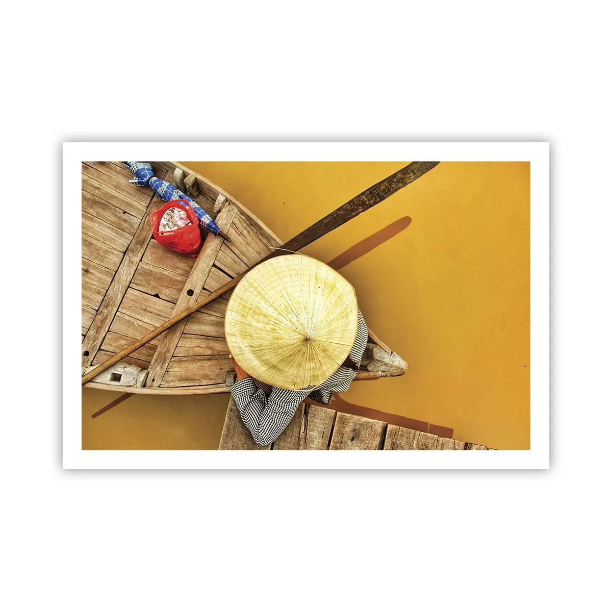 Poster - Life on a Yellow River - 91x61 cm