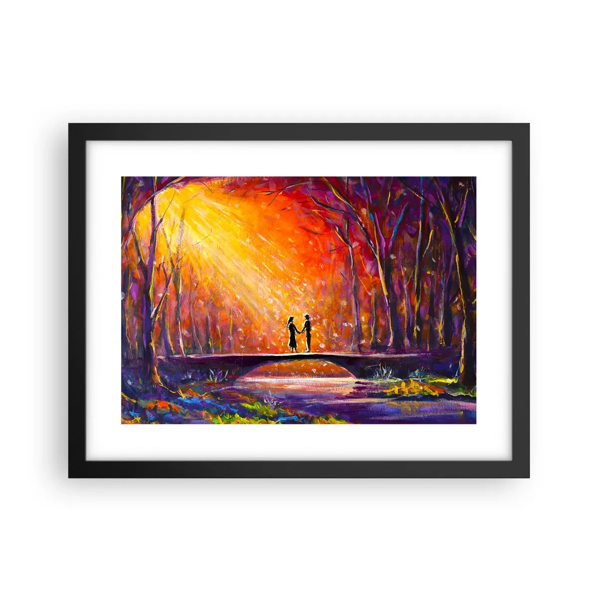 Poster in black frame - Heaven Loves Them Too - 40x30 cm