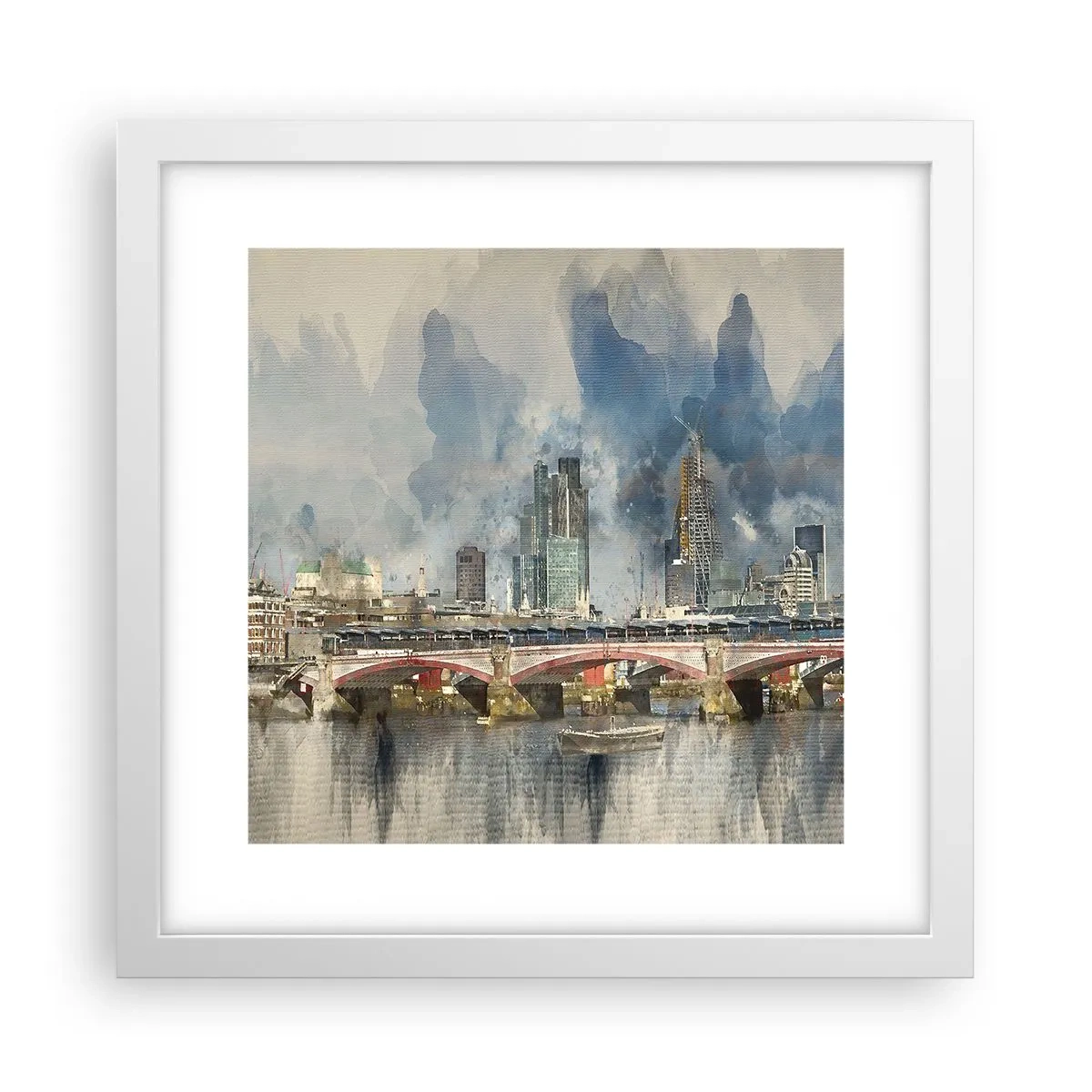 Poster in white frmae - London in Its Beauty - 30x30 cm