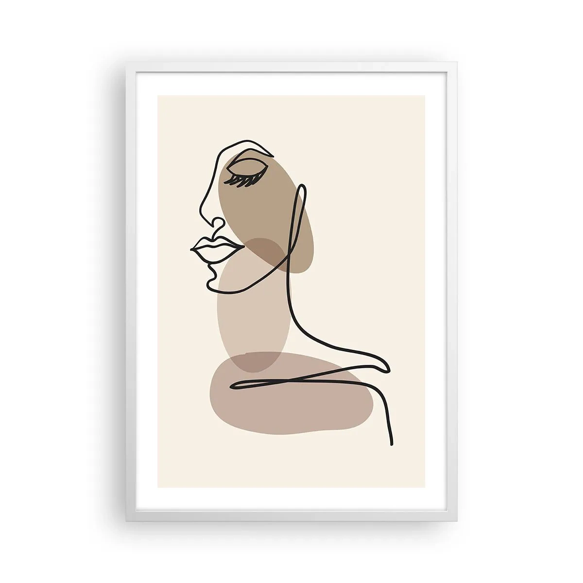 Poster in white frmae - Certain Line of Beauty - 50x70 cm