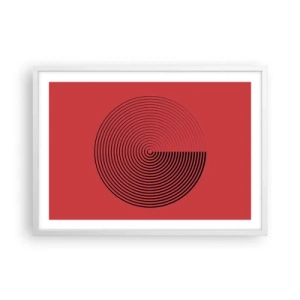Poster in white frmae - Circular Movement - 70x50 cm