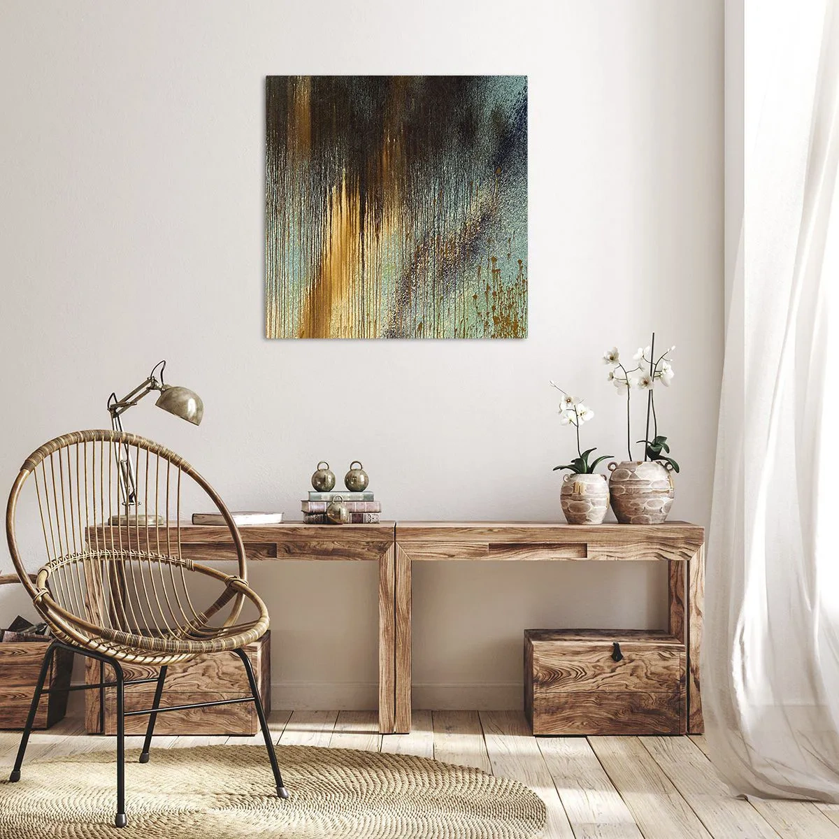 Canvas picture - Non-accidental Colourful Composition - 60x60 cm
