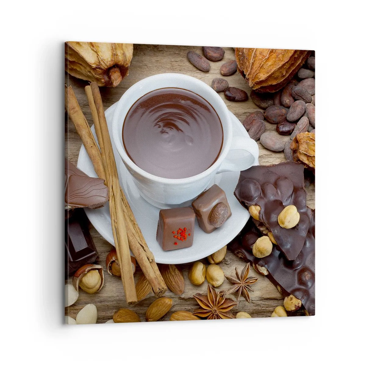 Canvas picture - From a Fairytale Factory of Chocolate - 50x50 cm