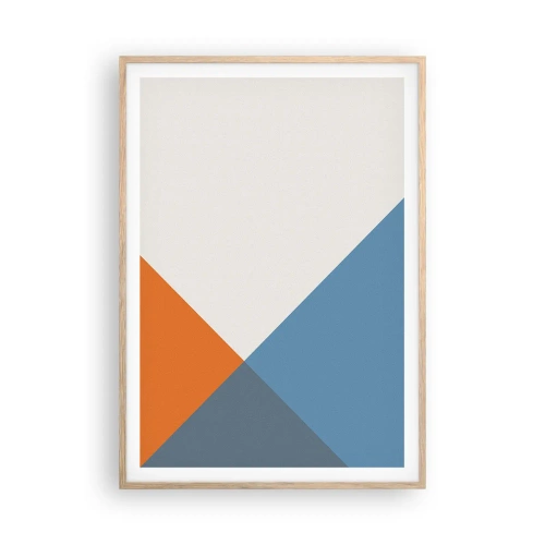Poster in light oak frame - At an Angle… - 70x100 cm
